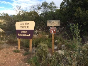 Grandview Trail Sign High Rolls NM
